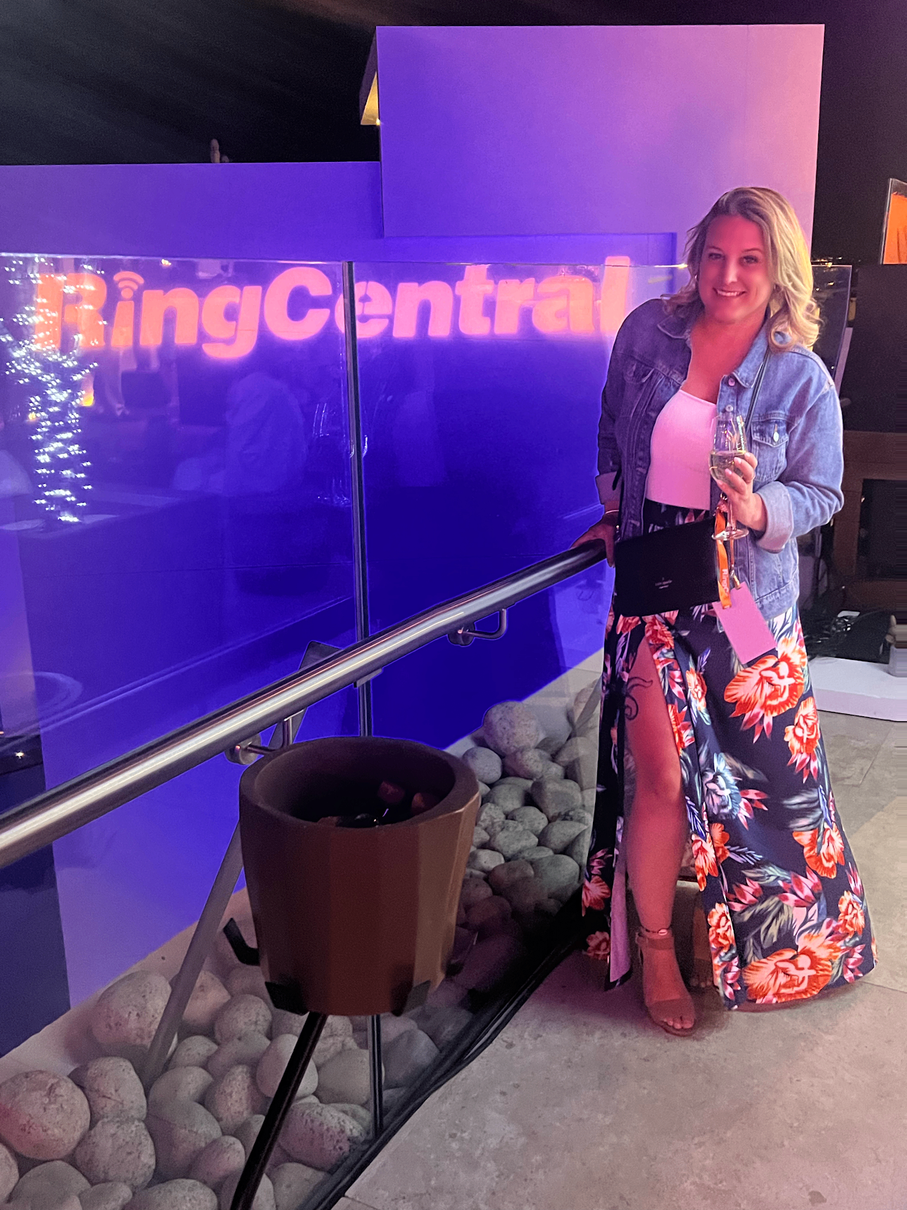 Sara at an industry event